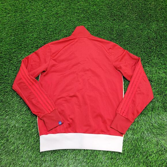 ADIDAS Track Jacket Medium 20x27 Fish Shoes All-Over-Print - Picture 4 of 16